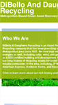 Mobile Screenshot of dibellorecycling.com